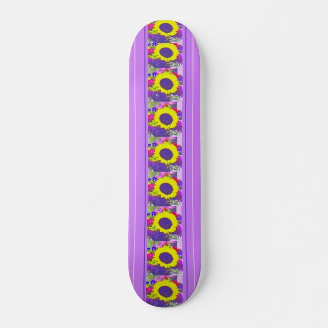 Neon Bouquet Skateboard Deck (Front)