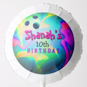 NEON BOWLING BALL GLOW Birthday Party Decorations Balloon