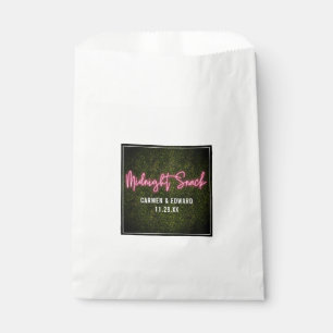 Neon Boxwood Midnight Snack Wedding Favor Bag
