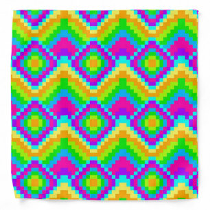Neon Bright Print Adult Bandana