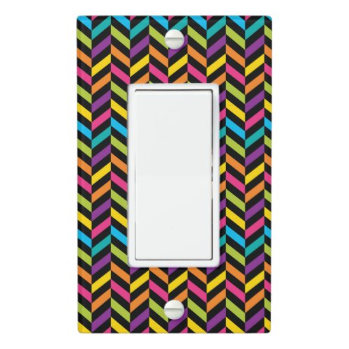 Neon Bright trendy fashion colorful design 1 Light Switch Cover