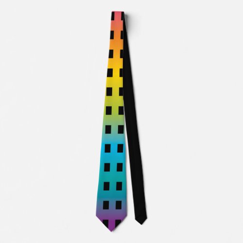 Neon Bright trendy fashion colorful design 2 Neck Tie