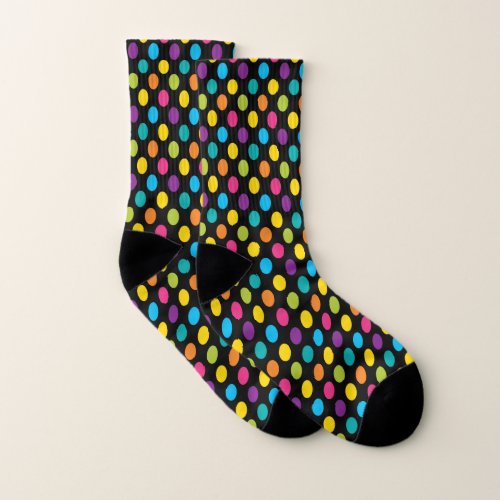 Neon Bright trendy fashion colorful design 3 Socks