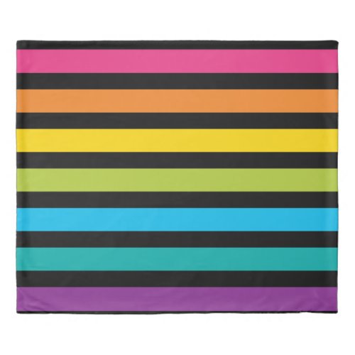 Neon Bright trendy fashion colorful design 4 Duvet Cover