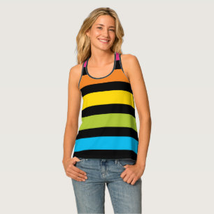 Neon Bright trendy fashion colorful design 4 Tank Top
