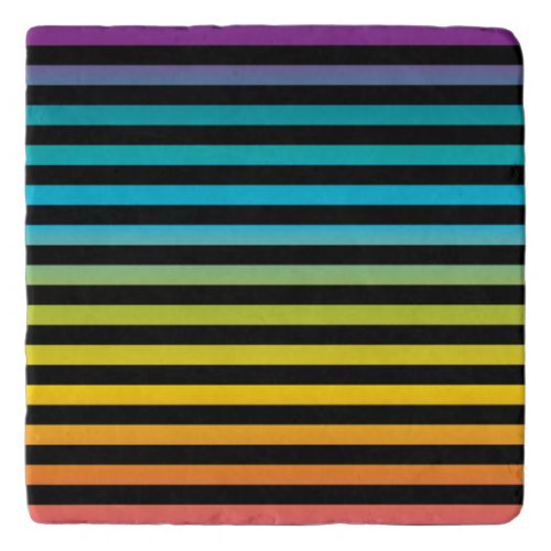 Neon Bright trendy fashion colorful design 6 Trivet