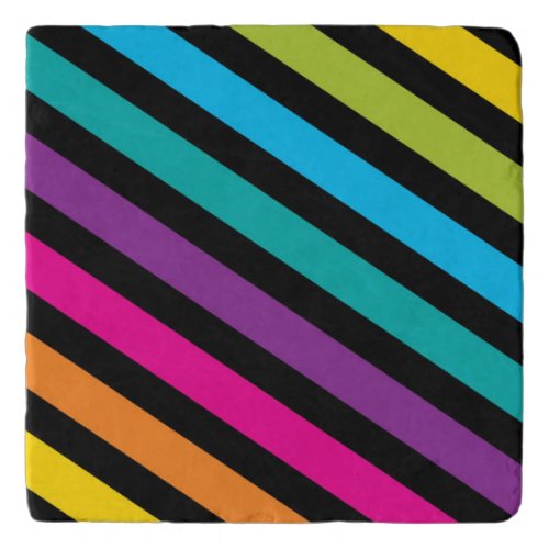 Neon Bright trendy fashion colorful design 7 Trivet