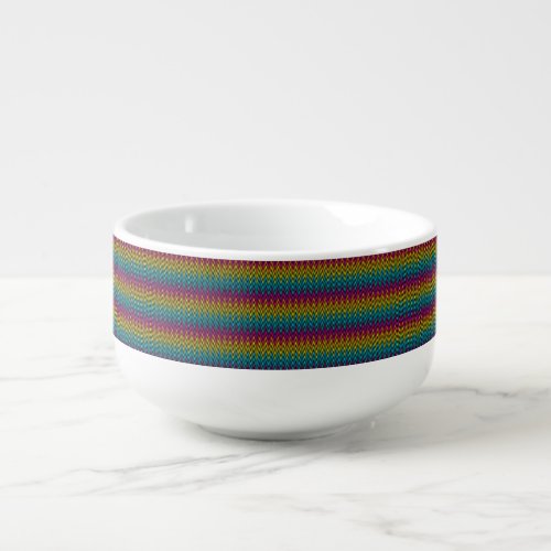 Neon Bright trendy fashion colorful design 8 Soup Mug