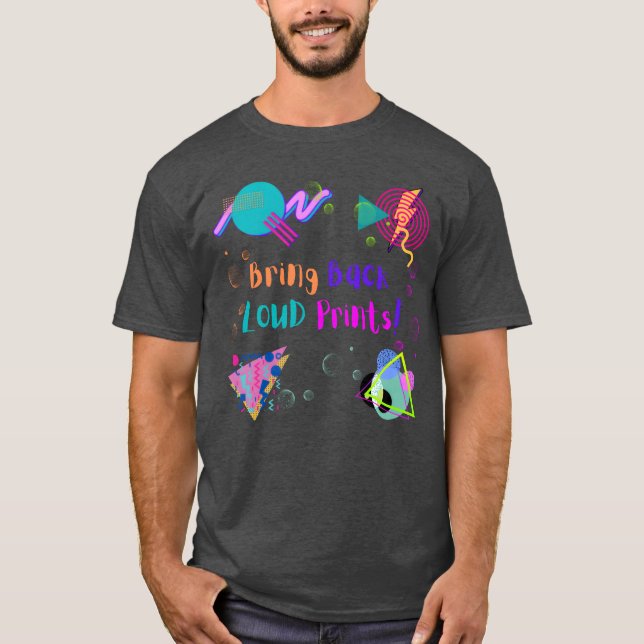 Neon Bring Back Loud Prints T-Shirt (Front)