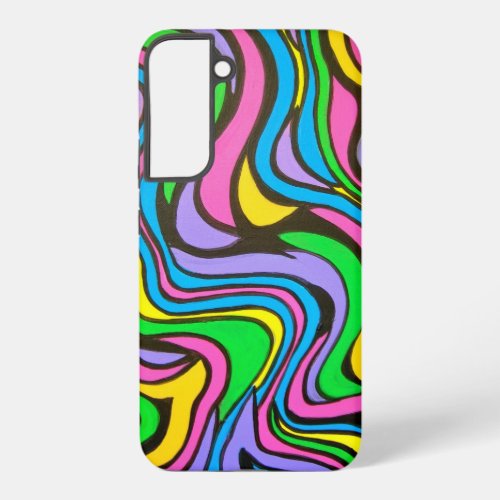 Neon Brook_Hand Painted Abstract Art Samsung Galaxy S22 Case