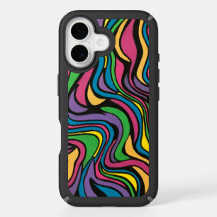 Neon Brook-Hand Painted Abstract Art iPhone 16 Case