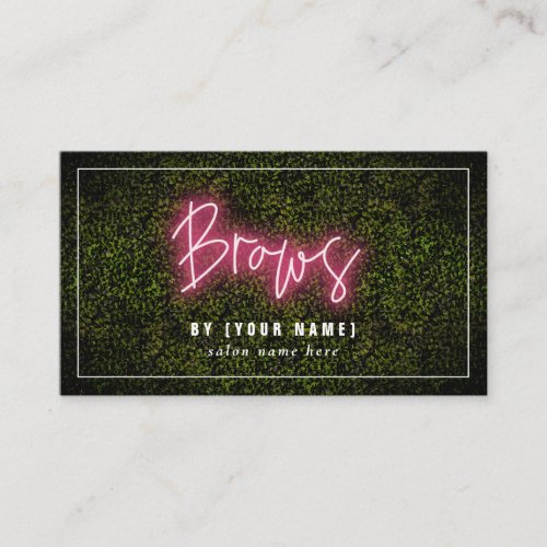 Neon Brows Business Card