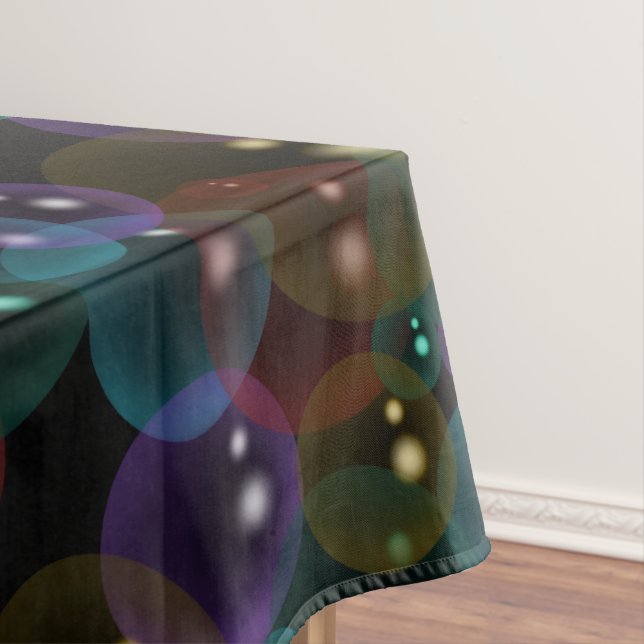 Neon Bubbles Tablecloth (In Situ)