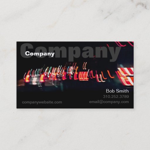 Customizable Neon Business Card