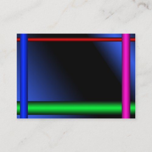 Neon Business Card Template #2