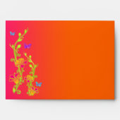 Neon Butterflies & Flowers Envelope for 5x7 Sizes (Front)