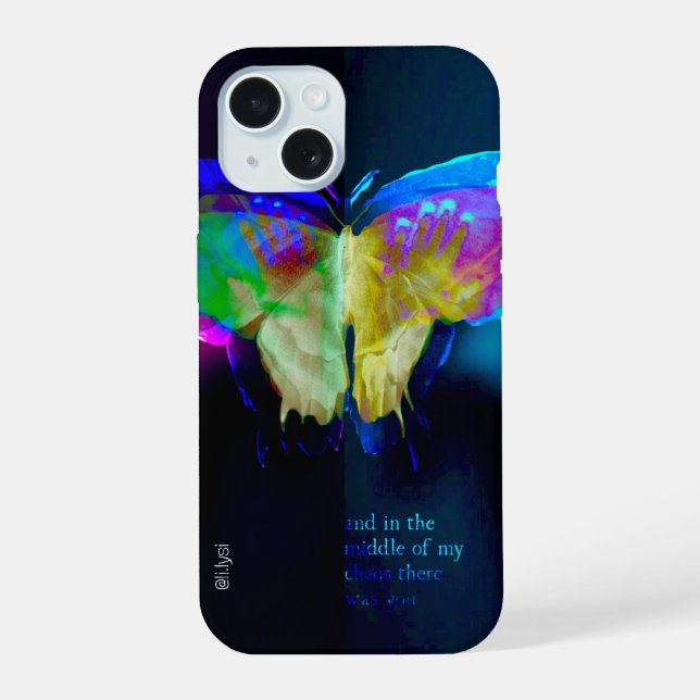 Neon Butterfly Case (Back)