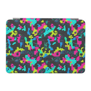 Neon Camouflage Pattern iPad Mini Cover