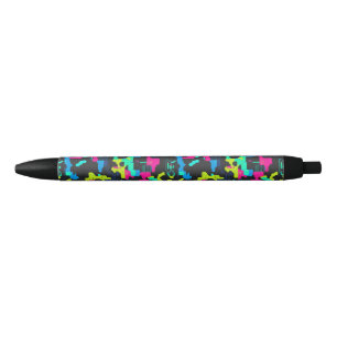 Neon Camouflage Pattern Pen