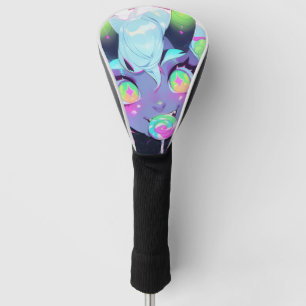 Neon Candy Demon Monster Girl Aesthetic Golf Head Cover