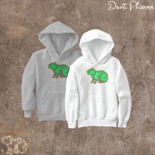 Neon Capybara Kids  Hoodie