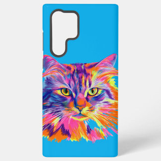 Neon Catitude Samsung Galaxy S22 Ultra Case