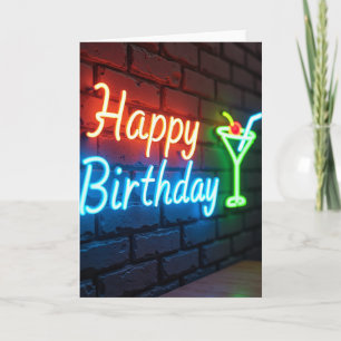 Neon Celebration Card