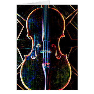 Neon Cello Cards