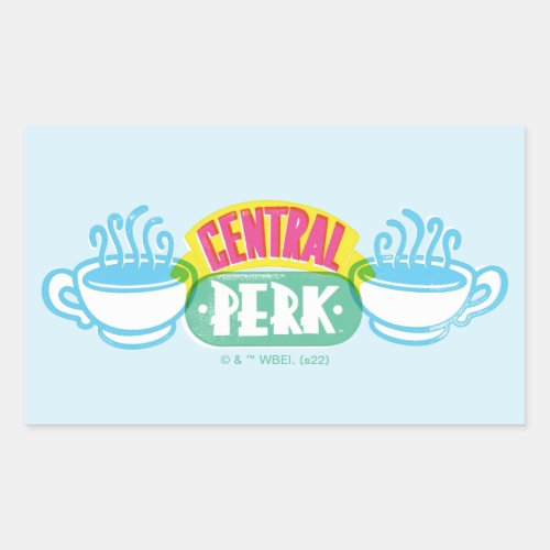 Neon Central Perk Logo Rectangular Sticker