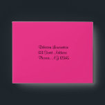 Neon Chalkboard Bat Mitzvah Envelope for RSVP Card<br><div class="desc">This neon pink and black chalkboard look A2 envelope matches the Bat Mitzvah invitation shown below. If you require any other matching items in this design,  please email your request to niteowlstudio@gmail.com.</div>
