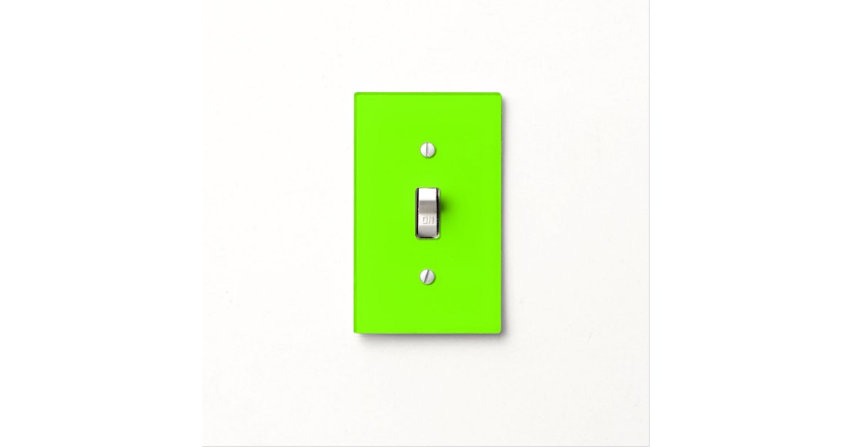 Neon Chartreuse Cool One Color Light Switch Cover Zazzle Com