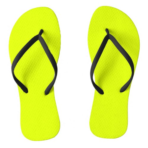 Neon Chartreuse Custom Classic Flip Flops