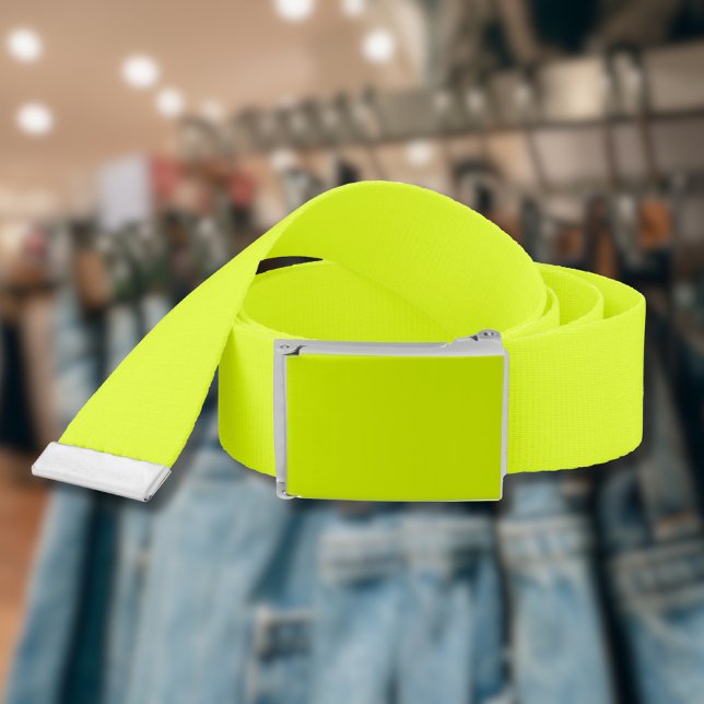 Neon Chartreuse Solid Color | Classic Belt (Creator Uploaded)