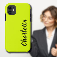 Neon Chartreuse Solid Color | Custom Personalize