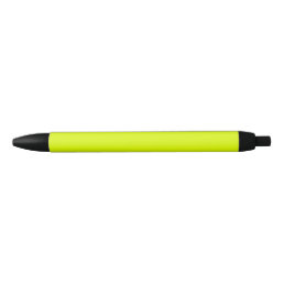 Neon Chartreuse Solid Color | Trendy Color Black Ink Pen