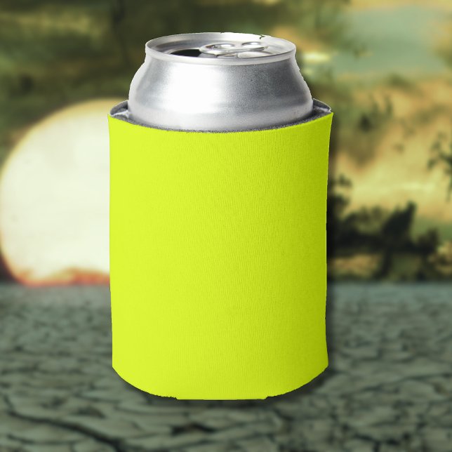 Neon Chartreuse Solid Color | Trendy Color Can Cooler (Creator Uploaded)