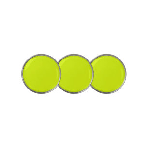 Neon Chartreuse Solid Color Trendy Color Golf Ball Marker