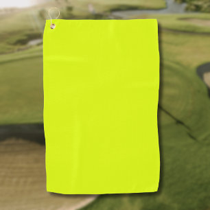 Neon Chartreuse Solid Color Trendy Color Golf Towel