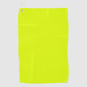 Neon Chartreuse Solid Color Trendy Color Golf Towel