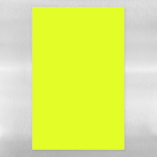 Neon Chartreuse Solid Color Trendy Color Magnetic Dry Erase Sheet