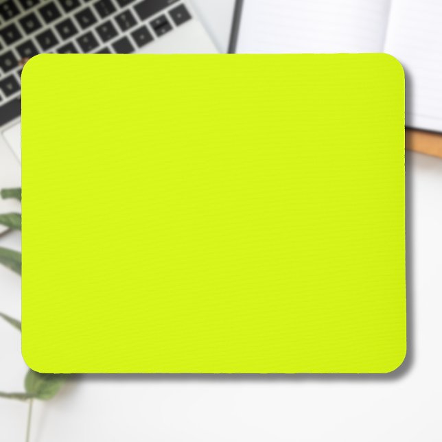 Neon Chartreuse Solid Color | Trendy Color Mouse Pad (Creator Uploaded)