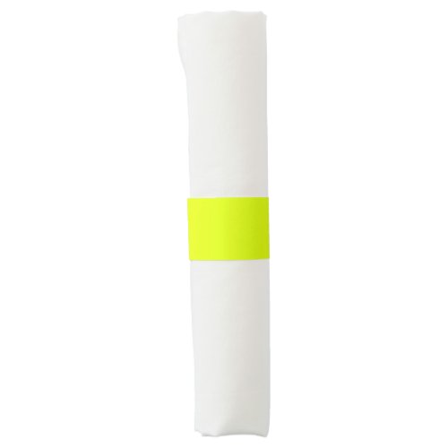 Neon Chartreuse Solid Color  Trendy Color Napkin Bands