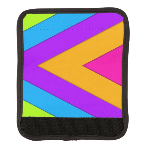 Neon Chevrons Luggage Handle Wrap