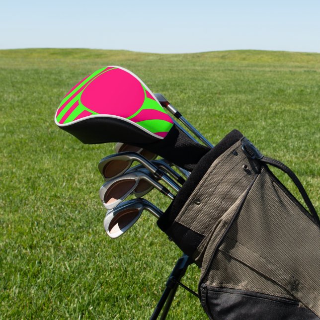 Neon Circle Golf Club Cover – Customizable (In Situ)