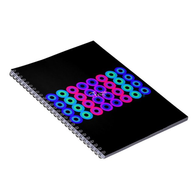 Neon Circles Notebook (Right Side)