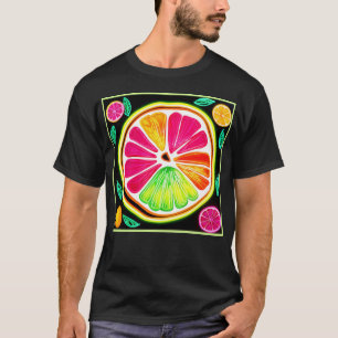 Neon Citrus Fruit Fiesta T-Shirt