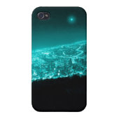 Neon City Lights iPhone Case (Back)