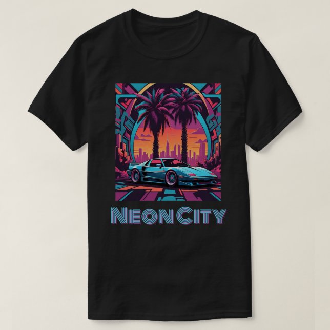 " NEON CITY " T-SHIRT (Design Front)