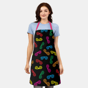 Neon Classic Sunglasses Pattern Apron