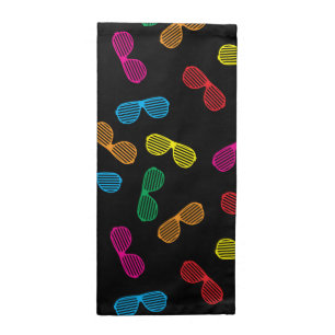 Neon Classic Sunglasses Pattern Cloth Napkin